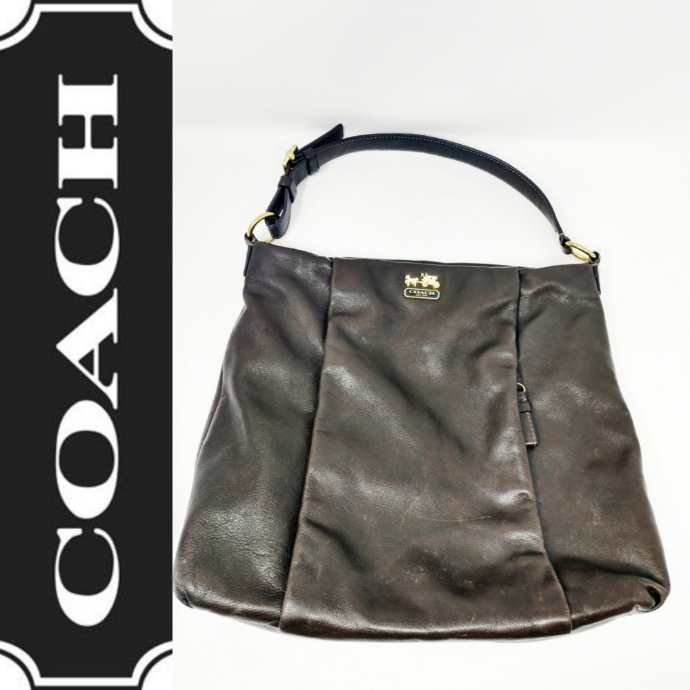 Coach Madison Isabelle Leather Hobo Purse Handbag - Picture 1 of 8